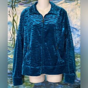 Teal Velvet Jacket